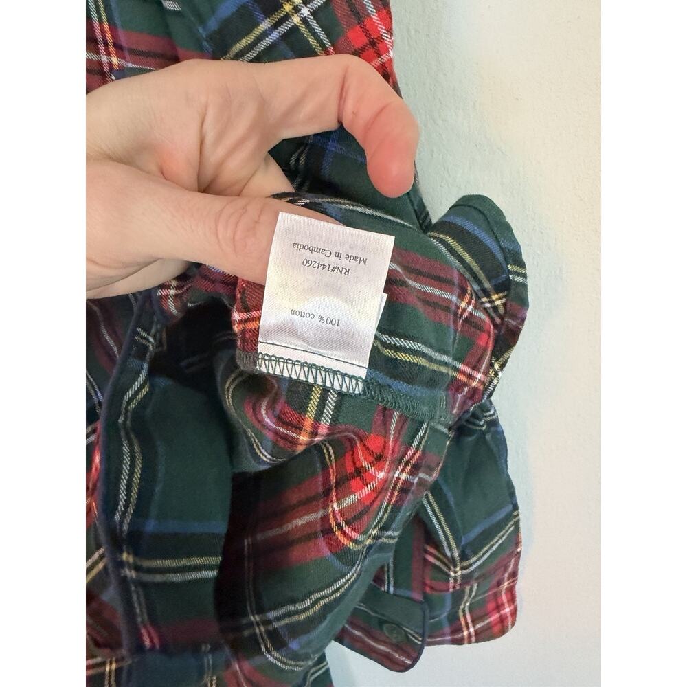 PETITE PLUME Women's Brushed Twill Pajama In Kensington Tartan Sz M $118 NWT - Picture 10 of 13